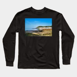 Aberystwyth Beach & Promenade - Spring Sunshine - Coastal Scenery Long Sleeve T-Shirt